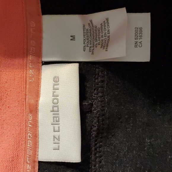 Liz Claiborne- Women's Dark Gray & Pink Lightweight Coat Jacket Sz.Medium - Picture 4 of 5